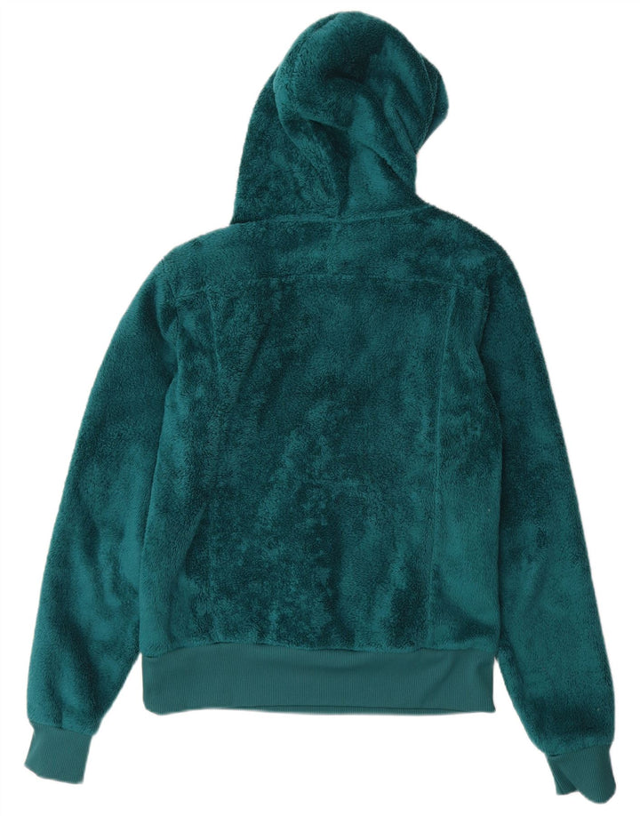 THE NORTH FACE Pull polaire à capuche pour femme UK 14 Large Vert Polyester