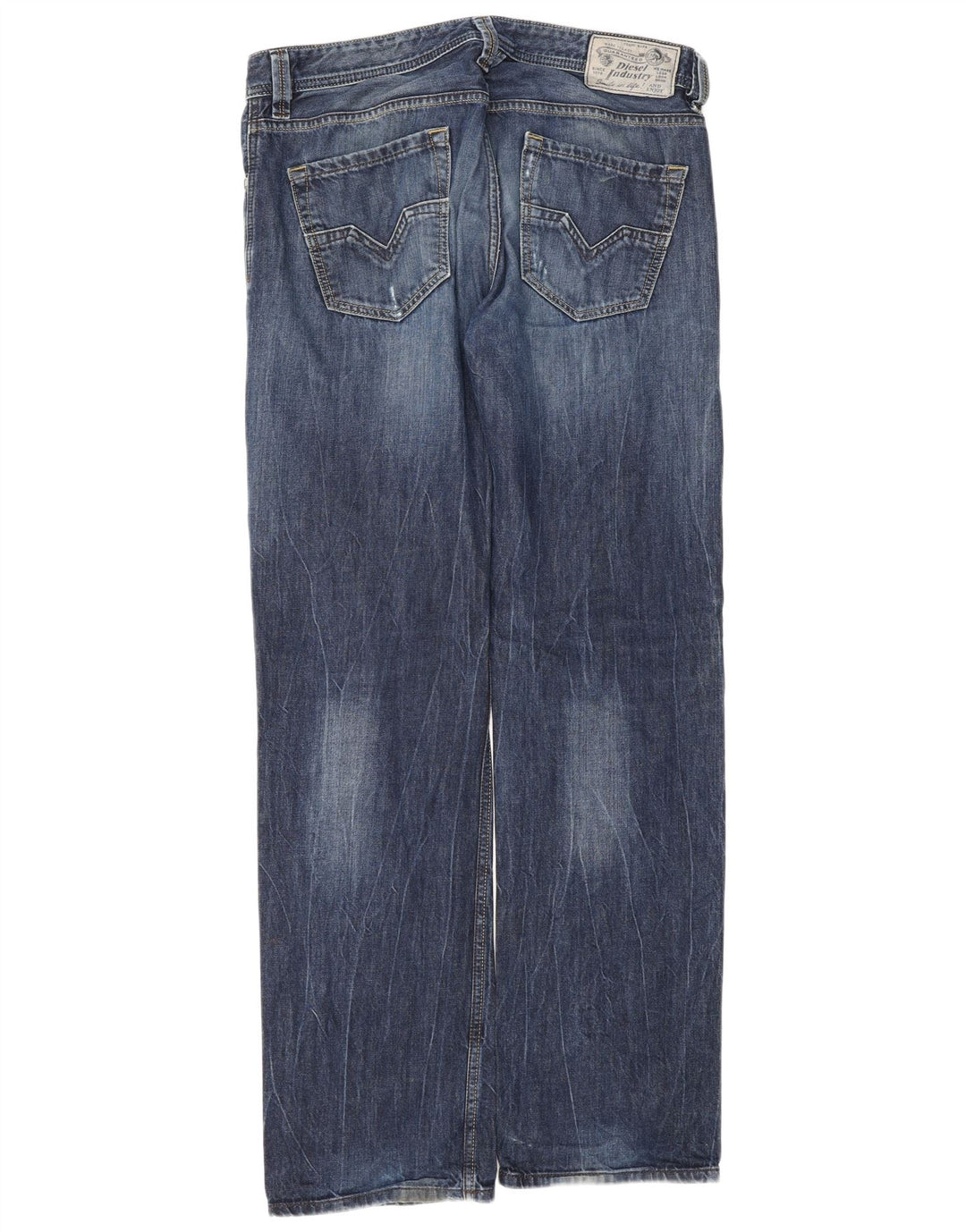 Diesel Jean Droit Homme W32 L32 Bleu Coton