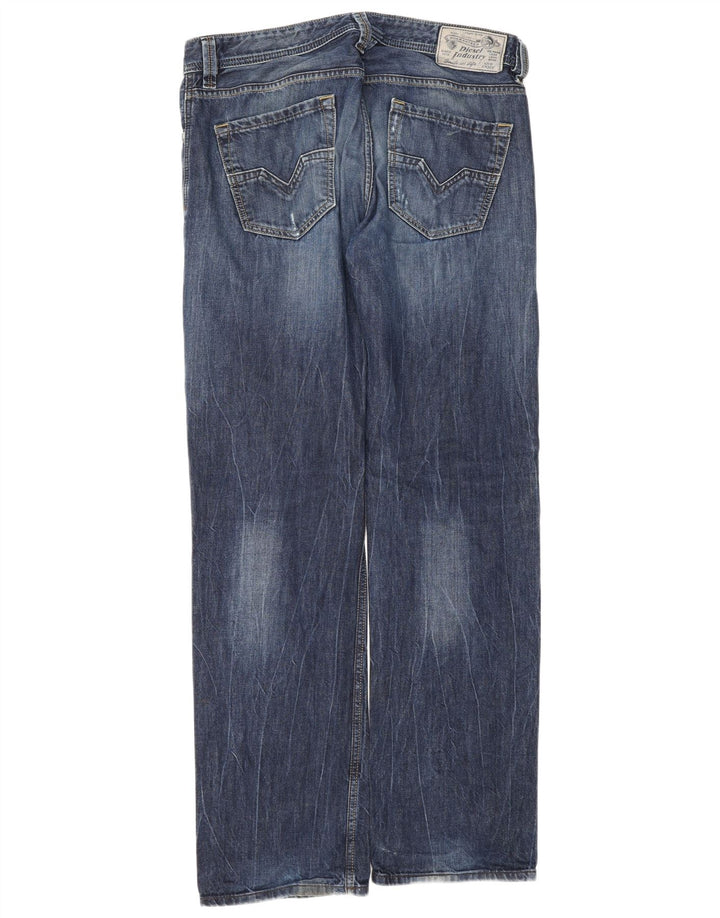 Diesel Jean Droit Homme W32 L32 Bleu Coton