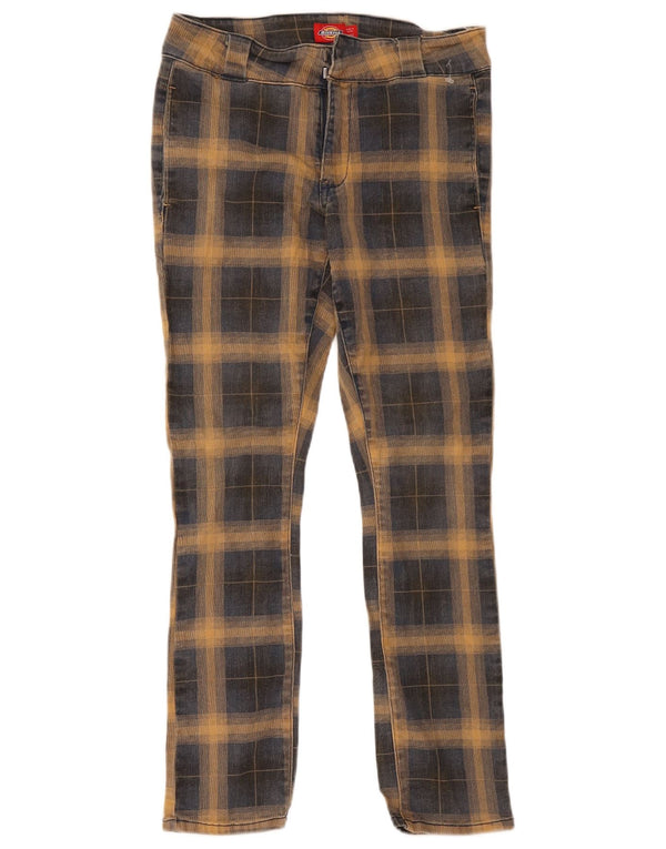 Dickies Pantalon chino slim pour homme US 5 Medium W27 L27 Bleu à carreaux en coton