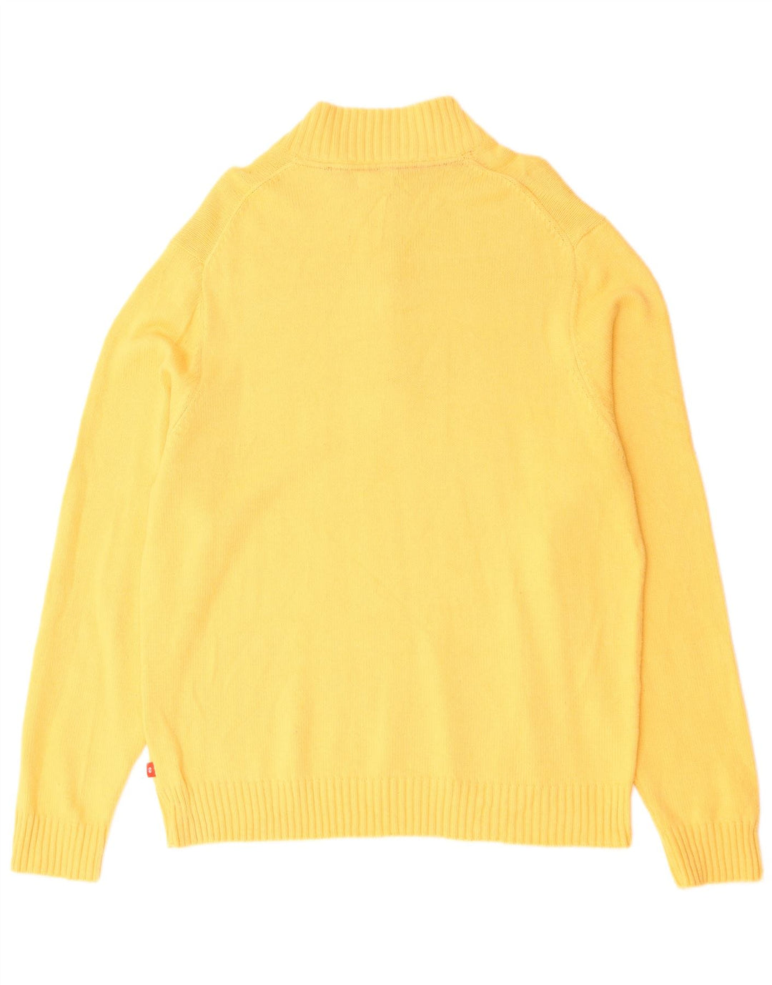 IZOD Pull Col Zippé Homme XL Jaune Coton