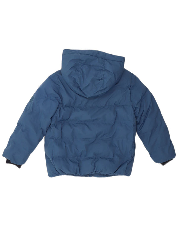 Veste matelassée à capuche Zara garçons 8-9 ans bleu polyester