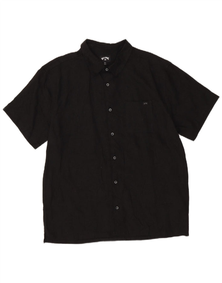Billabong Chemise à manches courtes pour hommes Grand lin noir