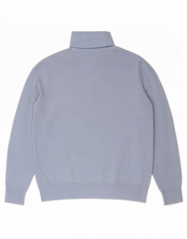Marks & Spencer Pull surdimensionné à col roulé pour femme UK 6 XS Bleu