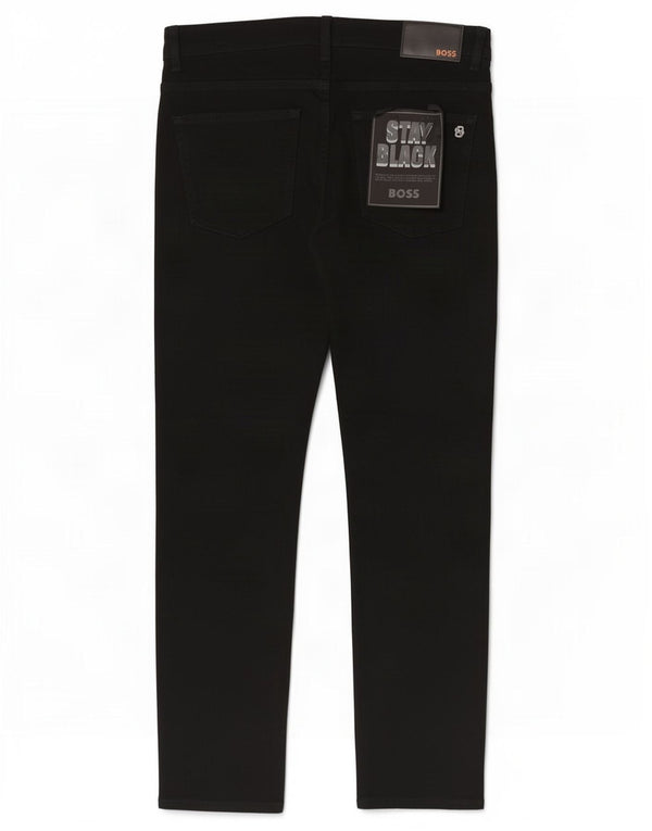Hugo Boss Mens Slim Jeans W32 L32 Noir Coton