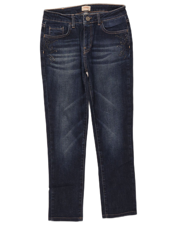 Carrera Jean Slim Cropped Femme IT 44 Medium W29 L25 Bleu Marine Coton
