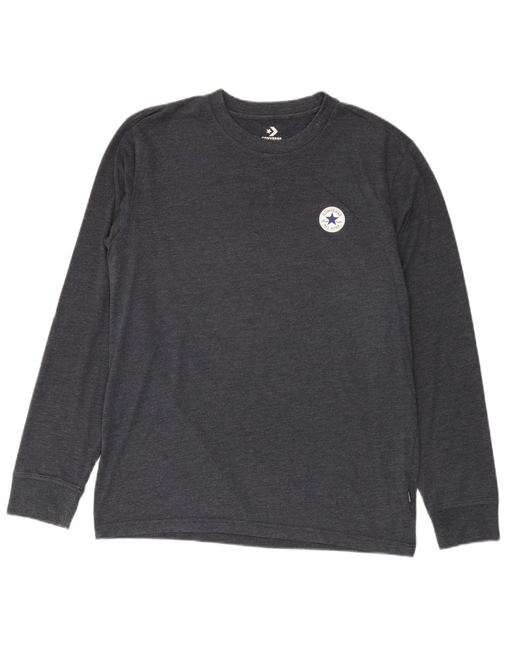 Converse Haut à manches longues pour homme Bleu marine moyen en coton