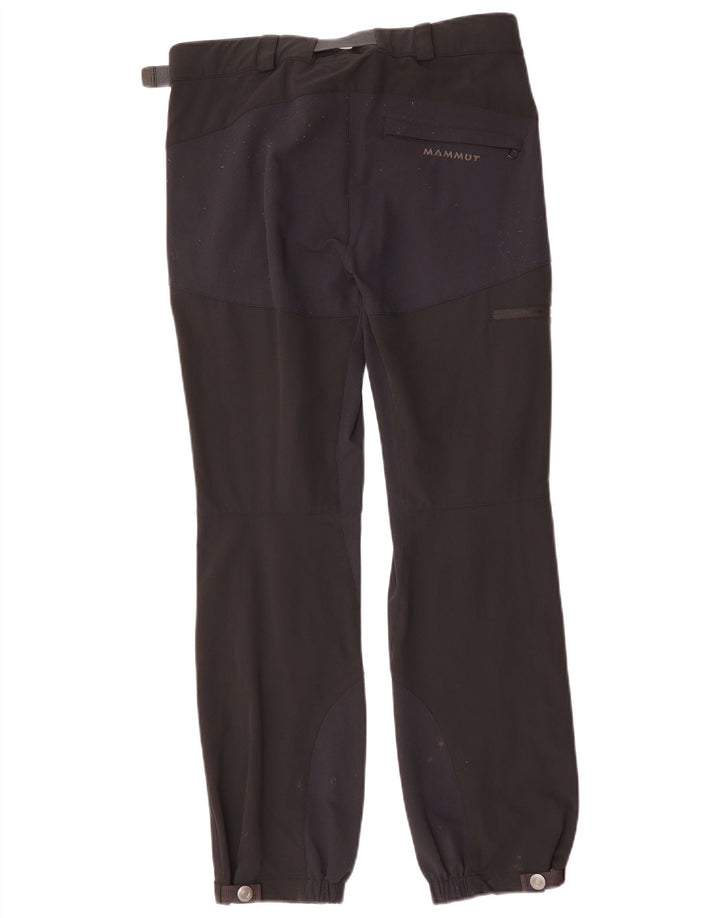 MAMMUT Pantalon cargo droit décontracté pour femme W32 L30 Noir Colourblock