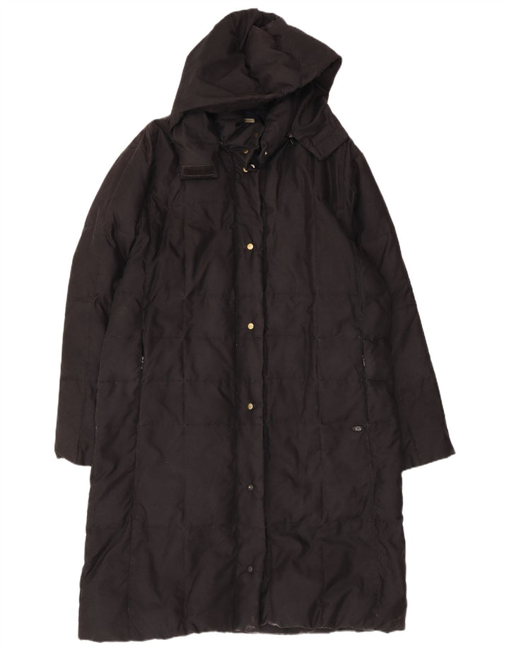 Sergio Tacchini Manteau rembourré à capuche pour femme UK 16 Large Noir