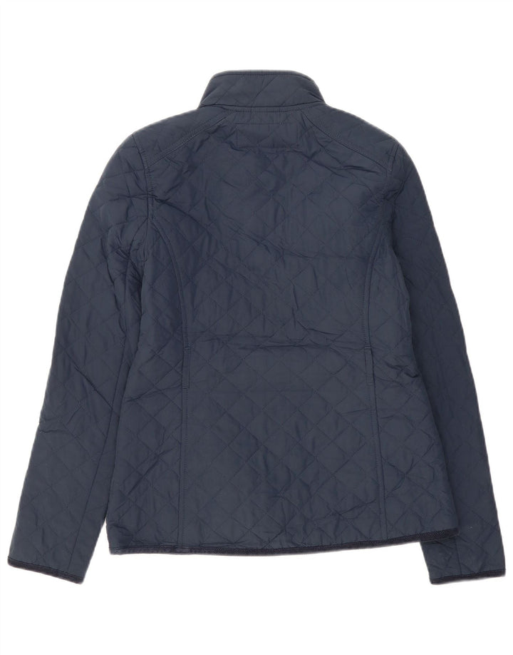 Jack Wills Veste matelassée pour femme UK 10 Small Bleu marine Polyester