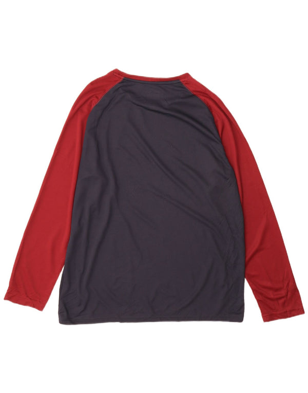 Mountain Warehouse Haut à manches longues pour homme XL en polyester color block bleu marine