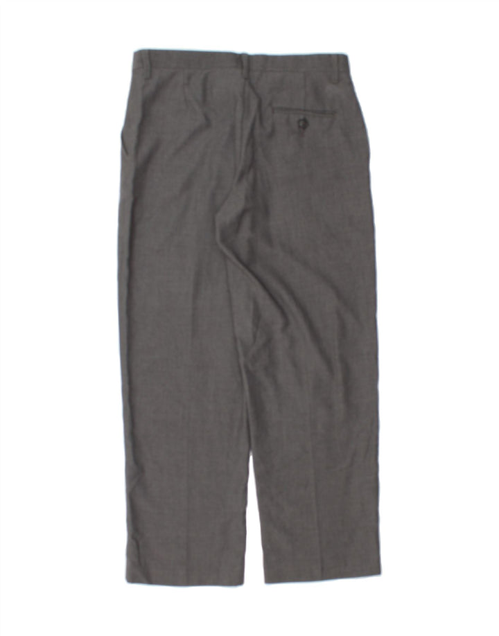 CHAPS Boys Straight Chino Trousers 11-12 Years W24 L25 Grey Polyester Vintage Chaps and Second-Hand Chaps from Messina Hembry 