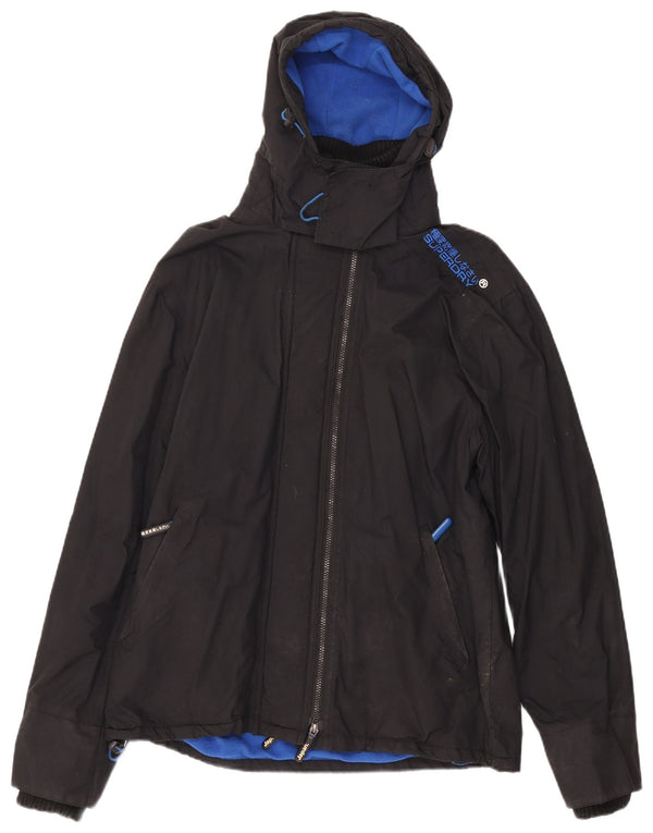 Superdry Veste coupe-vent à capuche Windcheater pour homme UK 44 2XL Noir Sports