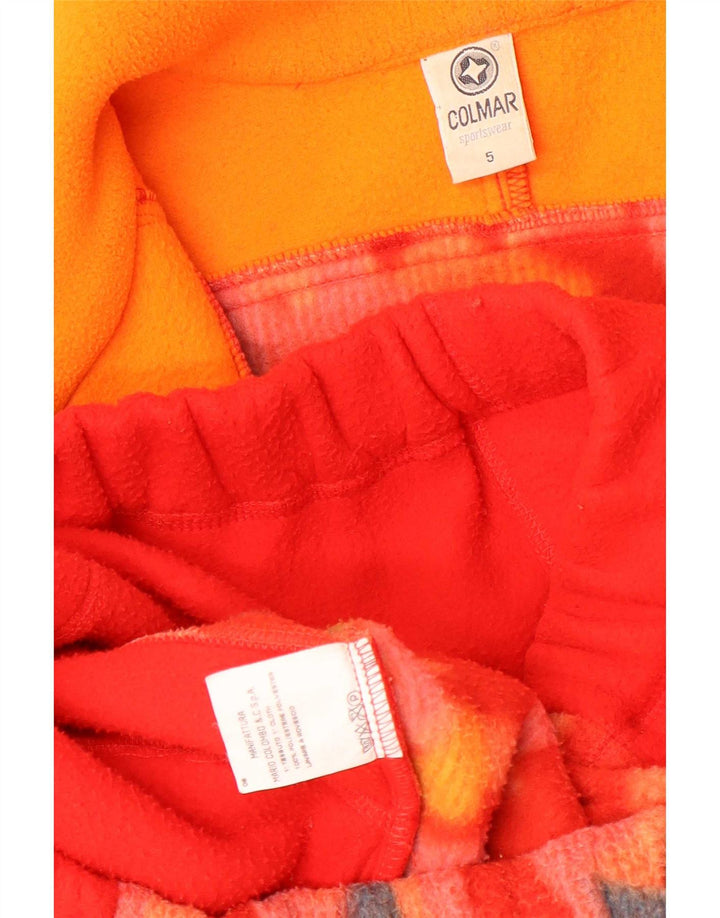Colmar Pull Polaire Col Zippé XL Rouge Polyuréthane Géométrique Homme