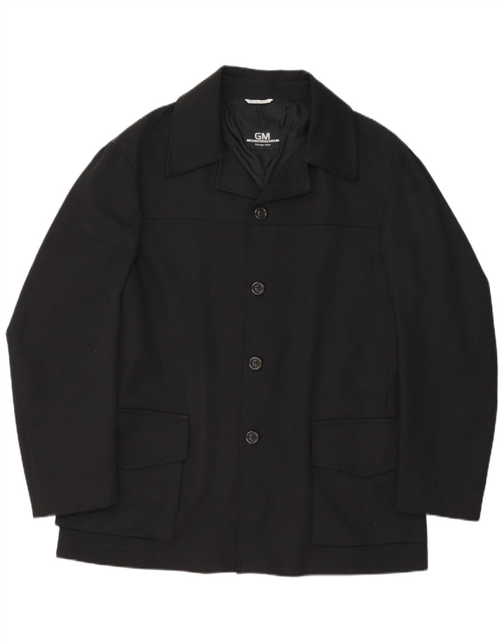 GEORGE MILLER Veste blazer 4 boutons pour homme UK 42 XL Noir Polyester