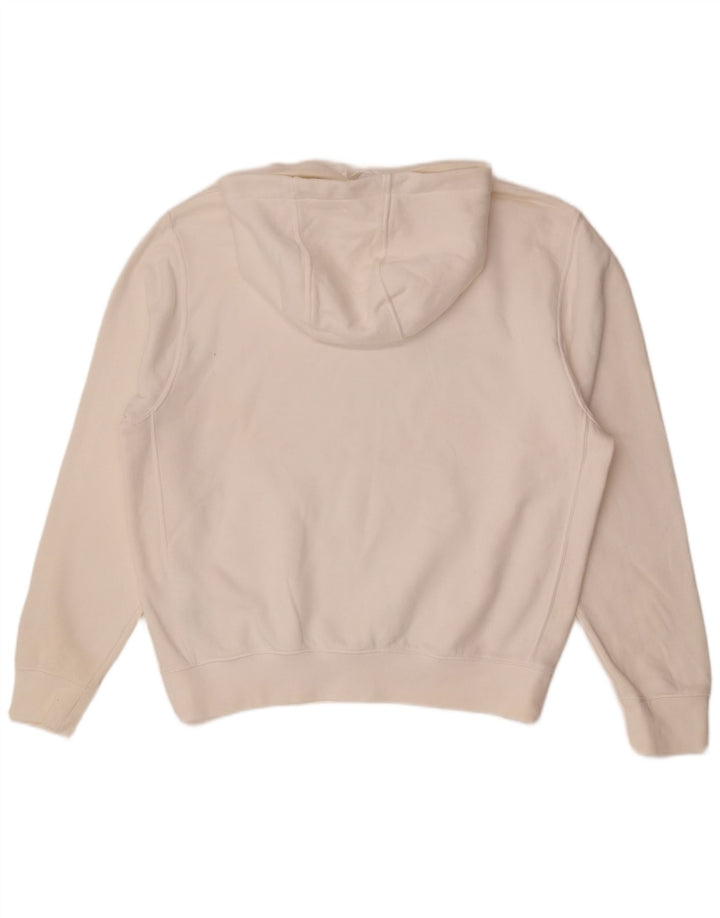NIKE Pull à capuche graphique pour homme en coton blanc moyen