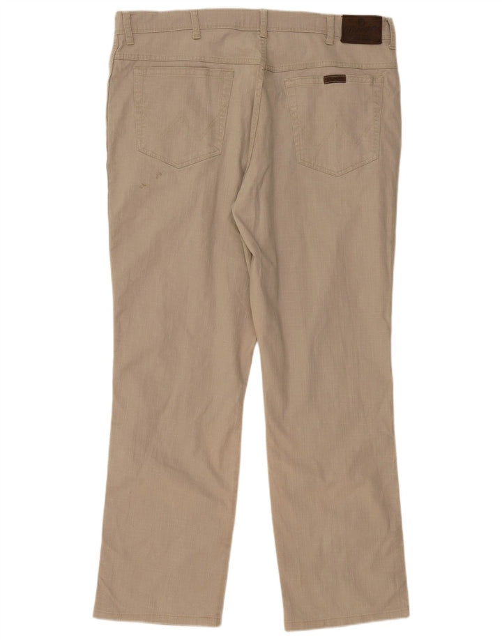 WRANGLER Pantalon décontracté droit coupe droite pour homme W40 L32 Coton beige