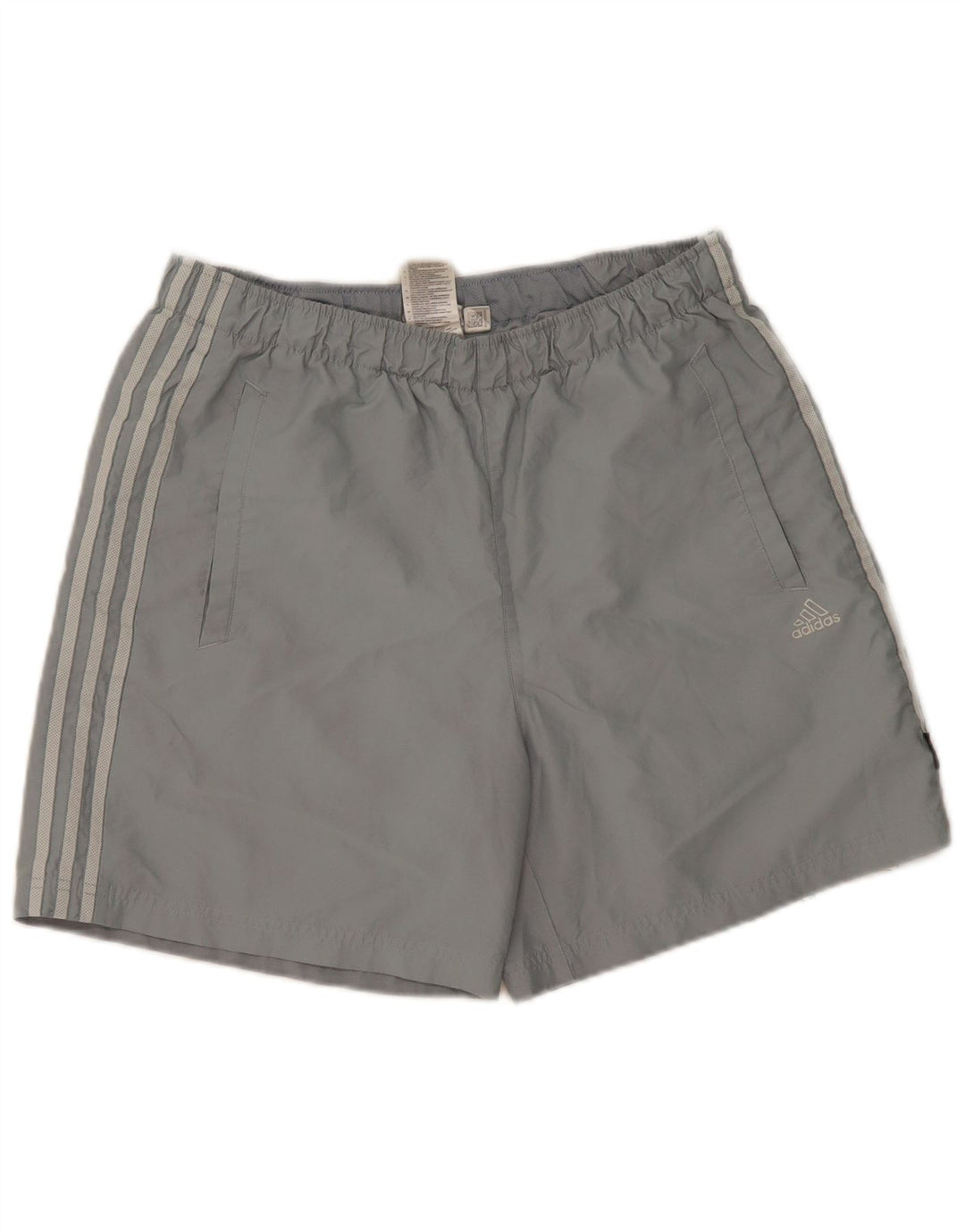 Adidas Short de sport homme gris moyen polyester