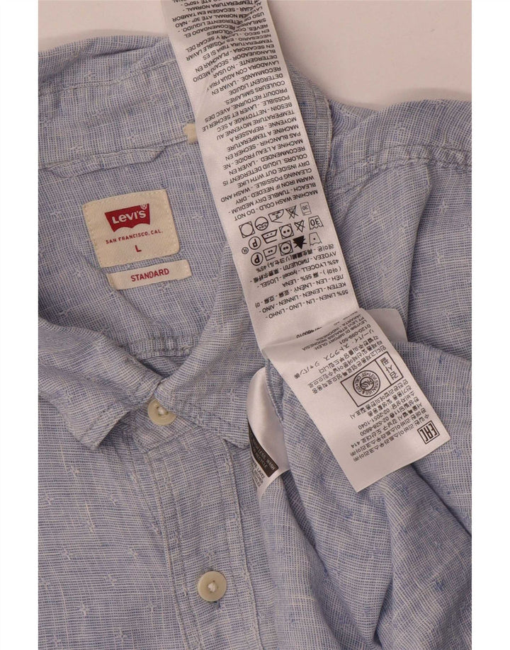 Levi's Chemise Standard Homme Bleu Lin