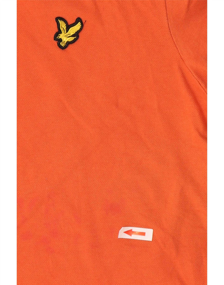 Lyle & Scott Polo Homme Petit Orange Coton