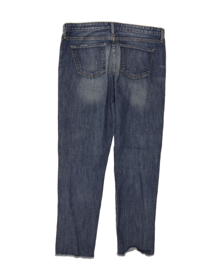 MOSSIMO Womens Boyfriend Cropped Jeans US 8 Medium W34 L28 Blue Cotton Vintage Mossimo and Second-Hand Mossimo from Messina Hembry 