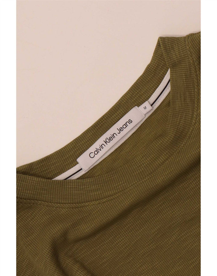 Calvin Klein T-Shirt Homme Kaki Moyen Colourblock