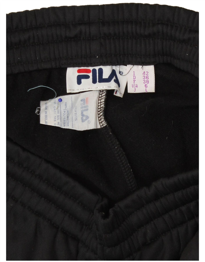 Fila Pantalon de survêtement graphique pour femme IT 42 Noir moyen Colourblock