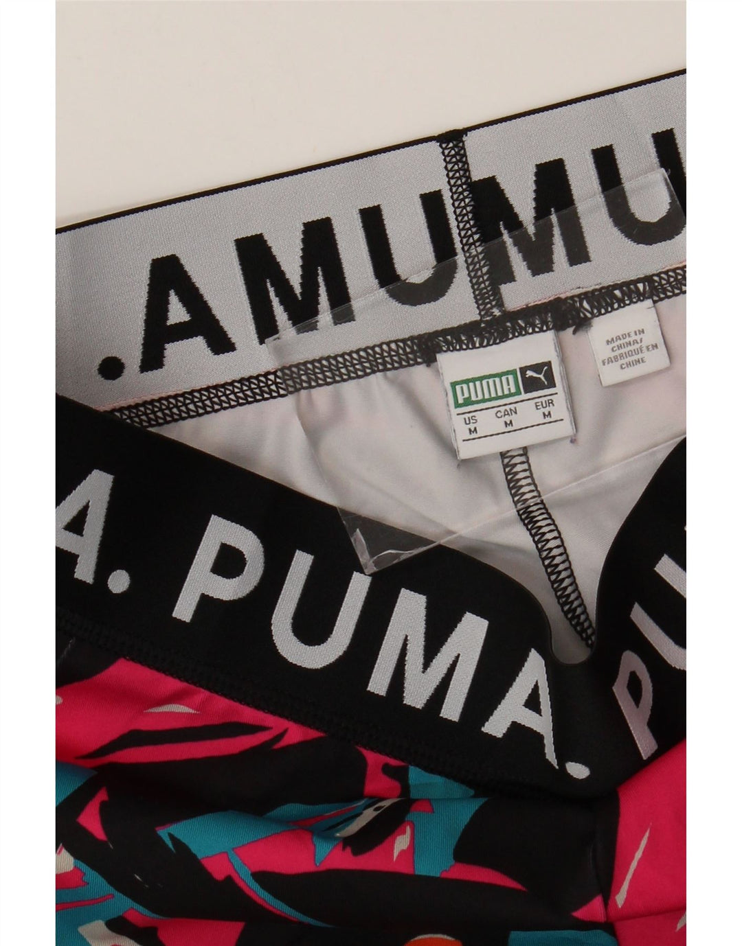 Puma Legging graphique pour femme UK 12 Medium Multicolore Géométrique