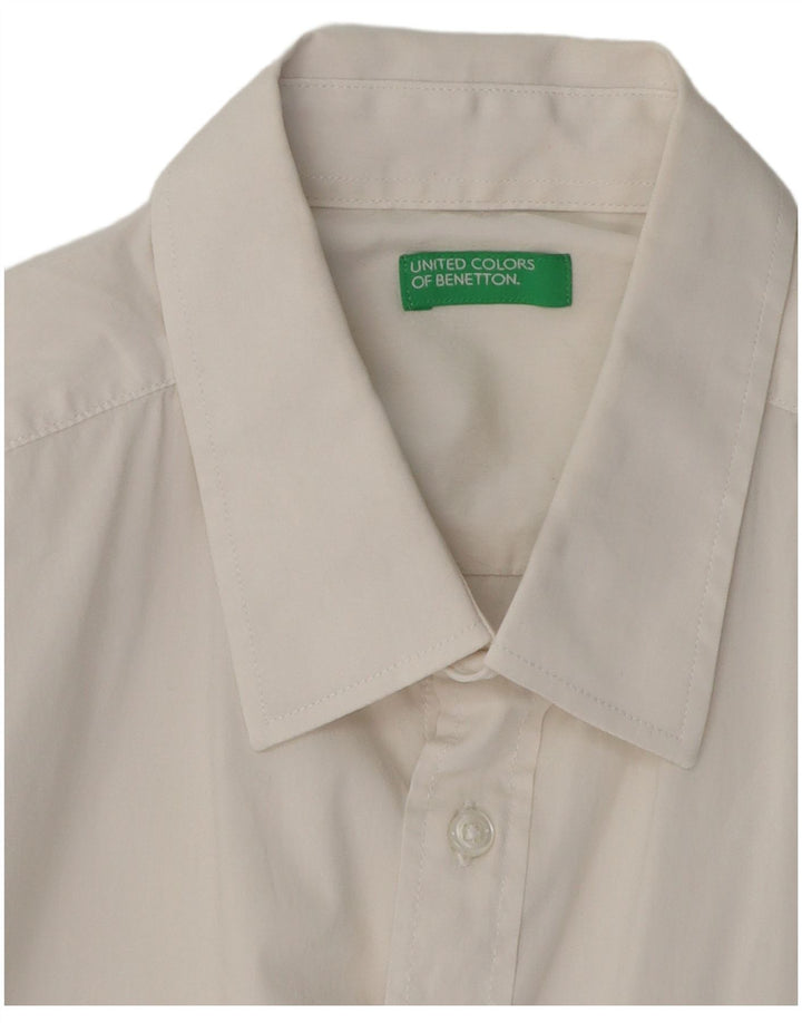 BENETTON Chemise Homme Petit Blanc