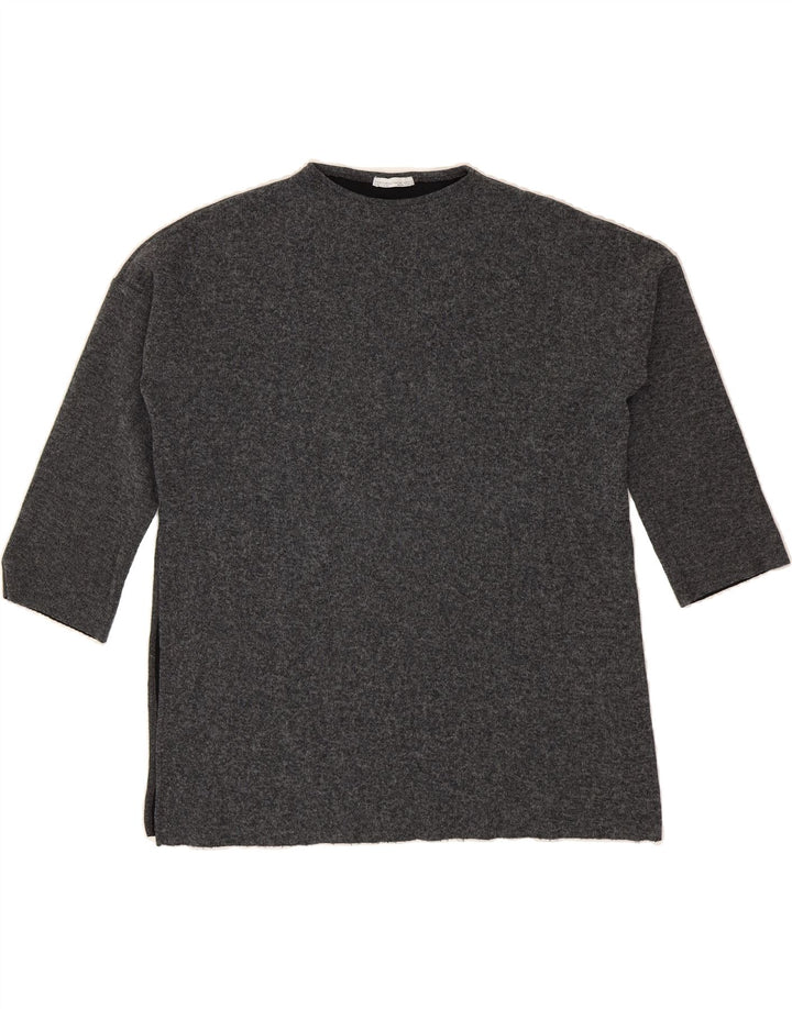 ZARA Womens Oversized Turtle Neck Jumper Sweater UK 10 Small Grey Vintage Zara and Second-Hand Zara from Messina Hembry 