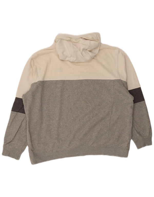 Nike Pull à capuche XL en coton color block pour homme Gris