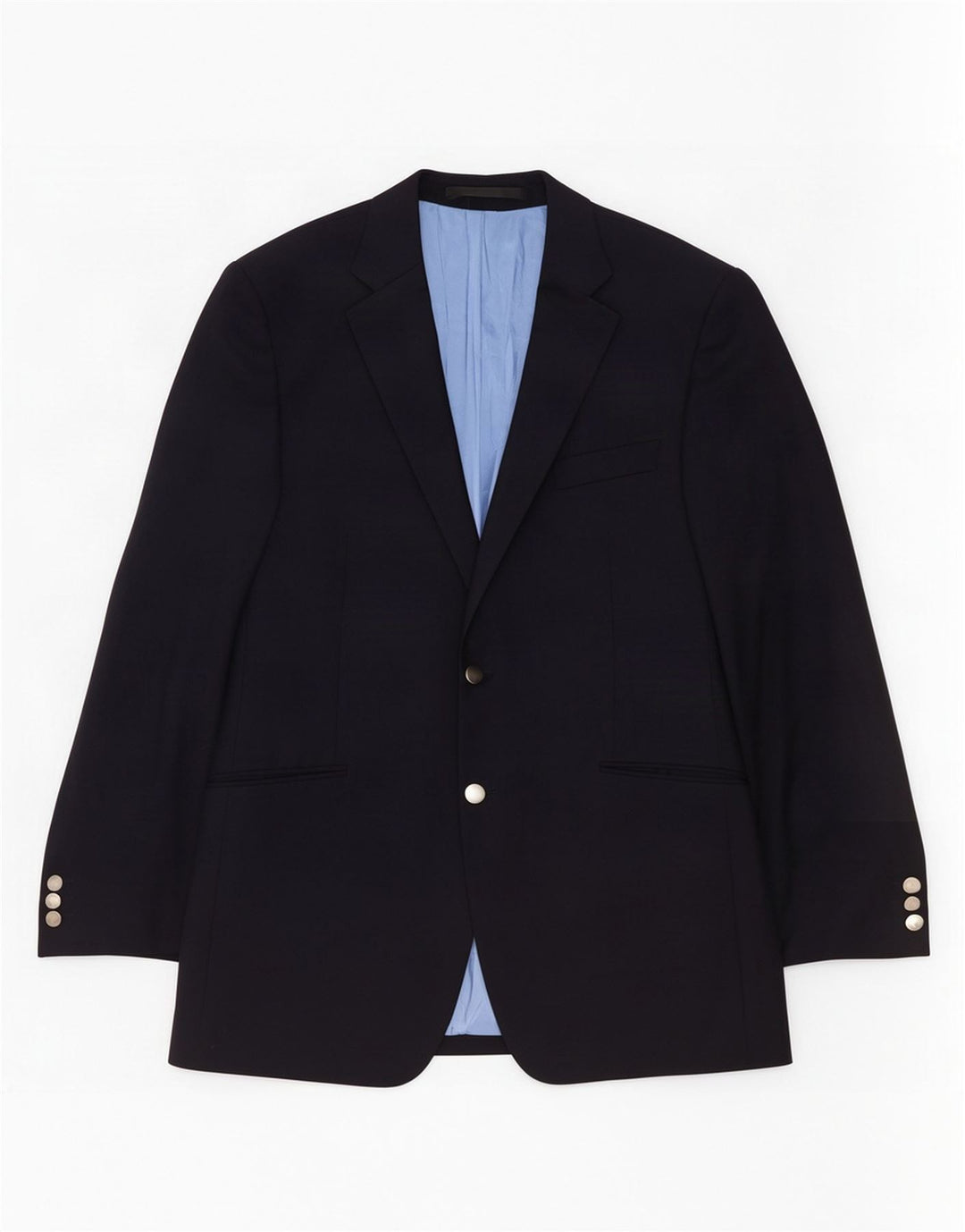 Marks & Spencer Veste blazer à 2 boutons pour homme UK 42 Grande laine vierge bleu marine