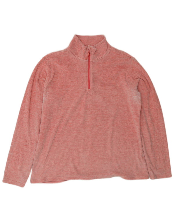 Mountain Warehouse Pull polaire à col zippé pour femme UK 18 XL Rose Polyester