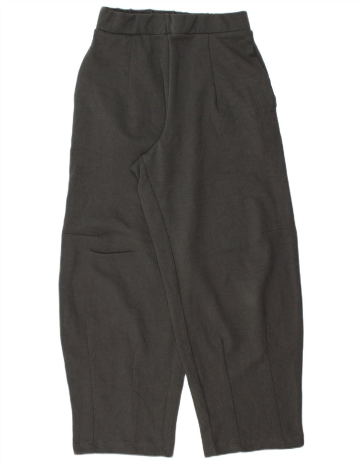 Zara Pantalon de survêtement pour femme UK 10 Small Gris Coton