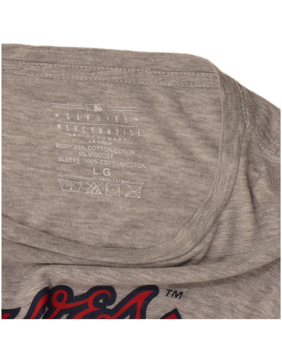 Genuine Merchandise T-shirt graphique pour homme en coton color block Gris Taille L
