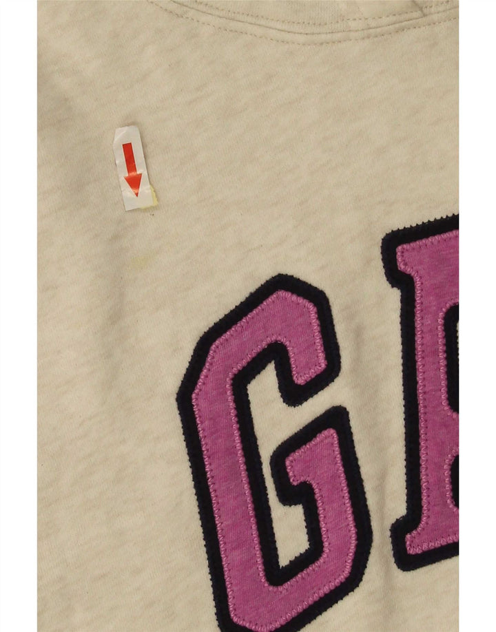 Gap Pull à capuche graphique pour femme UK 14 Blanc moyen
