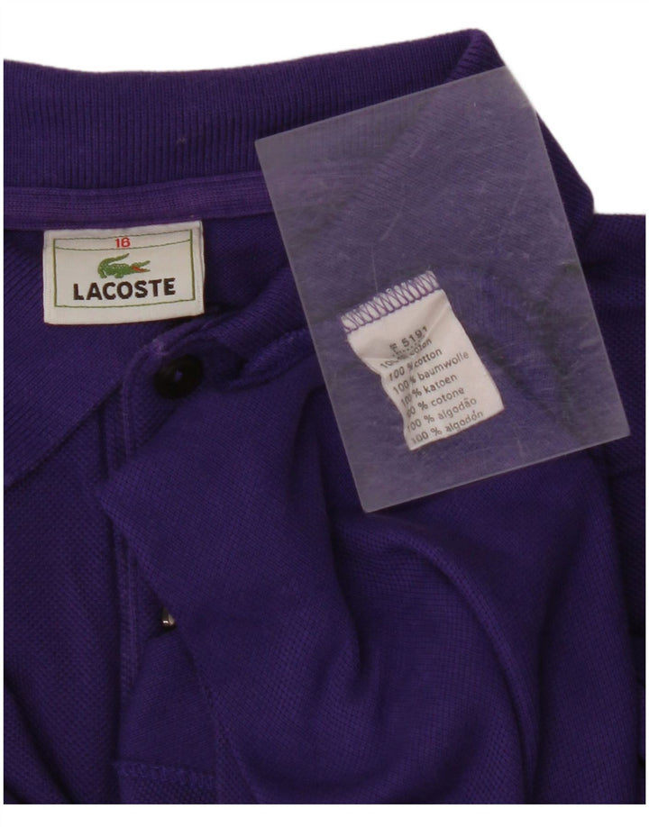 Polo LACOSTE Garçon 15-16 ans Violet Coton