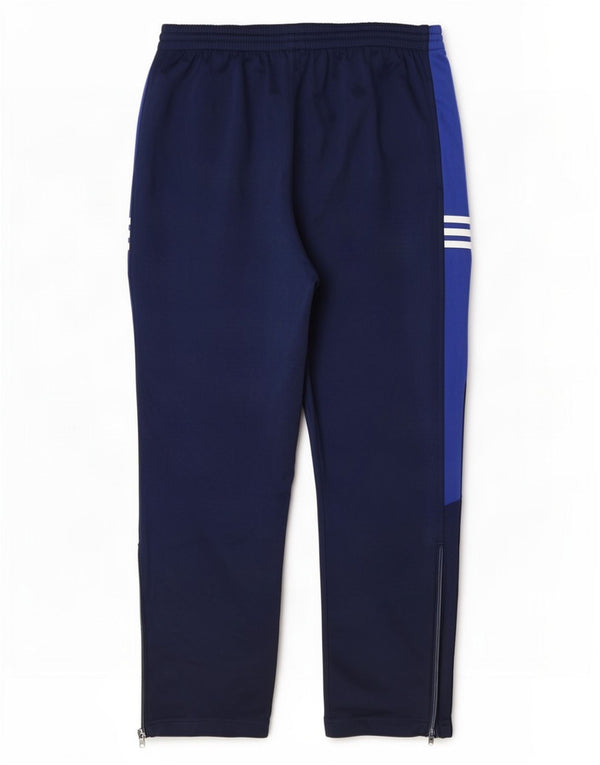 Adidas Pantalon de survêtement pour homme Large Bleu Marine Colorblock Polyester