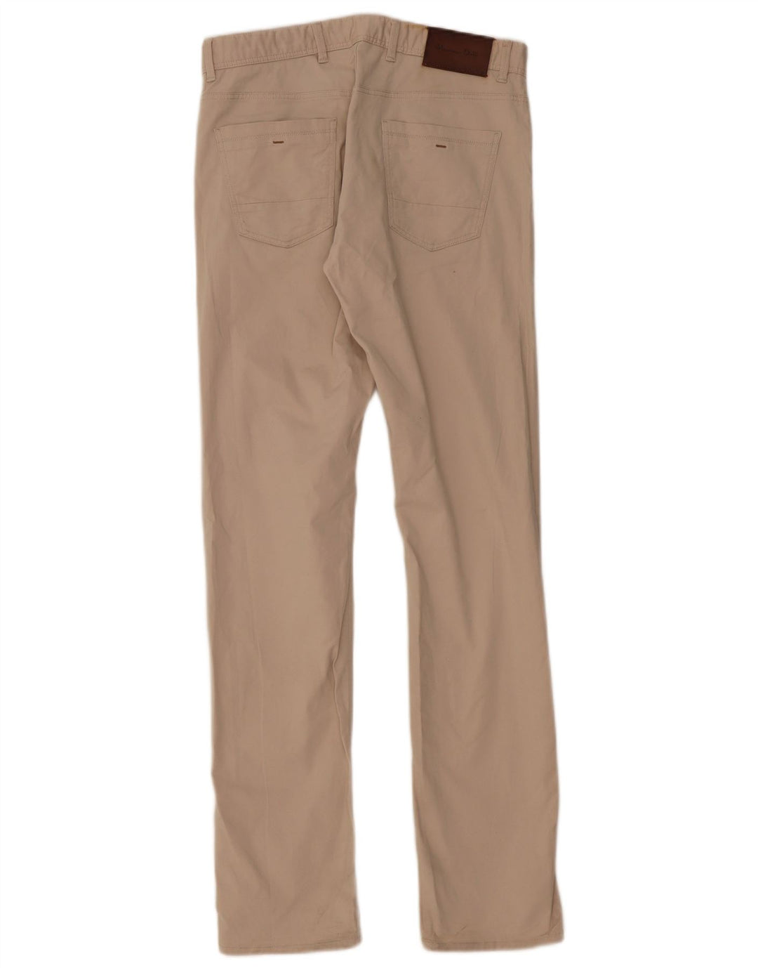 MASSIMO DUTTI Pantalon décontracté droit pour homme EU 38 Small W30 L33 Beige
