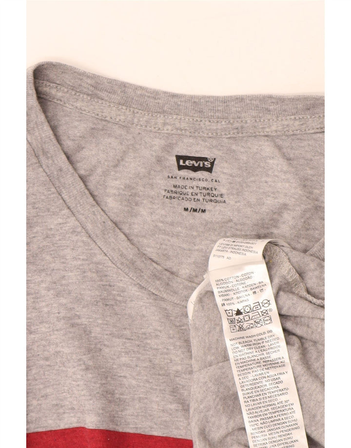 LEVI'S Tee-Shirt Graphique Homme Gris Moyen Coton