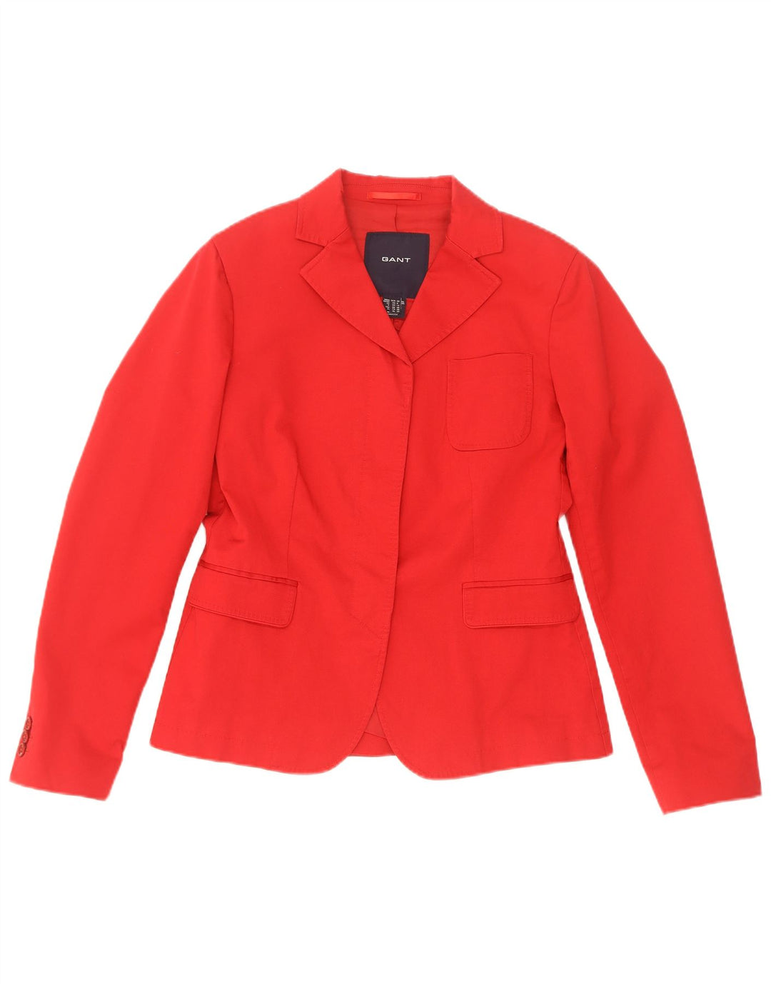 Gant Veste Blazer Femme UK 12 Coton Rouge Moyen