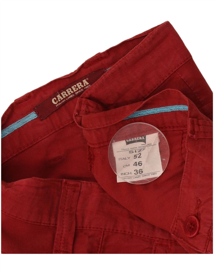 Carrera Short Cargo Homme IT 52 XL W36 Rouge Coton