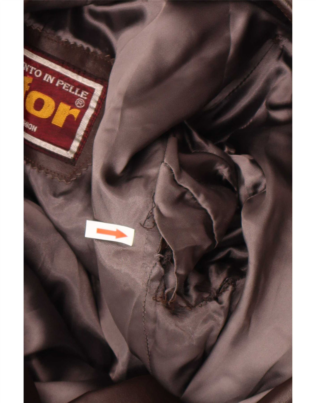 Anfor Manteau en cuir à double boutonnage pour homme IT 48 Marron moyen