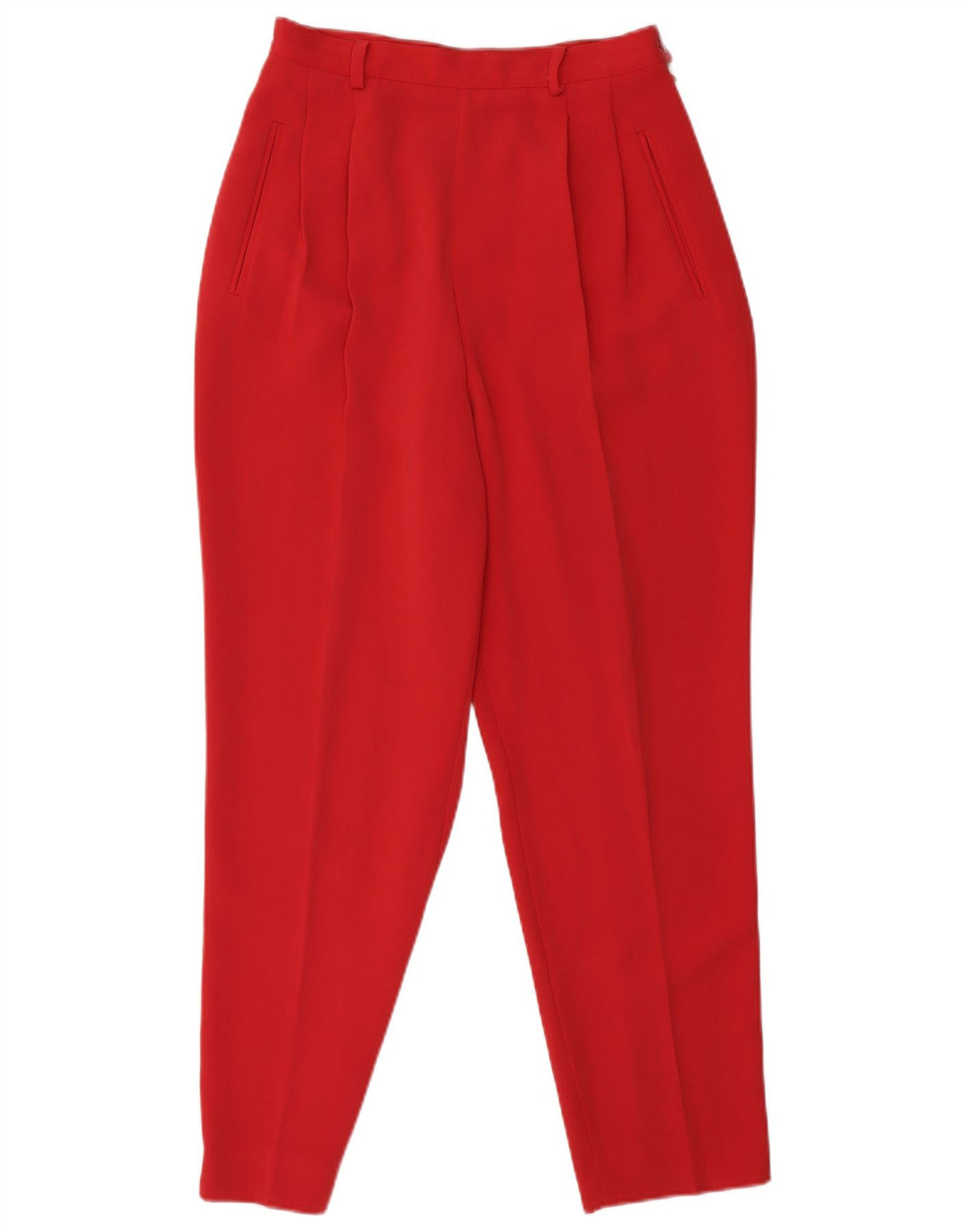 CACHAREL Pantalon court taille haute pour femme UK 8 Small W24 L25 Rouge