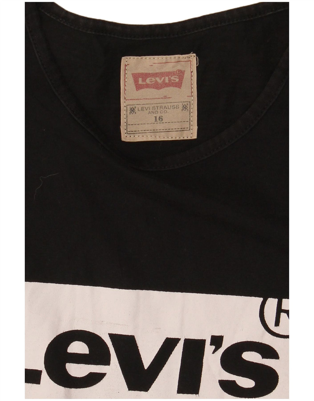 Levi's T-Shirt Graphique Garçon 15-16 ans Noir