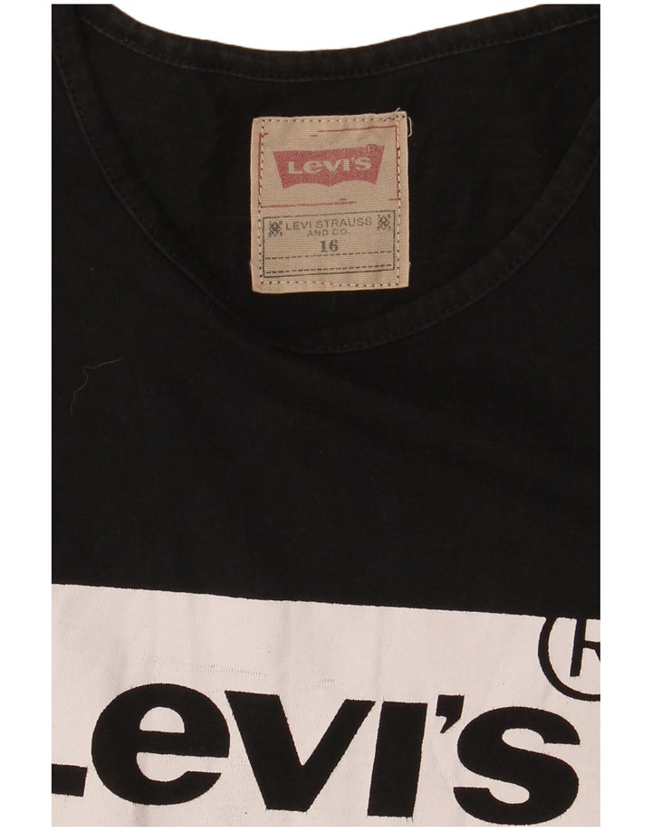 Levi's T-Shirt Graphique Garçon 15-16 ans Noir