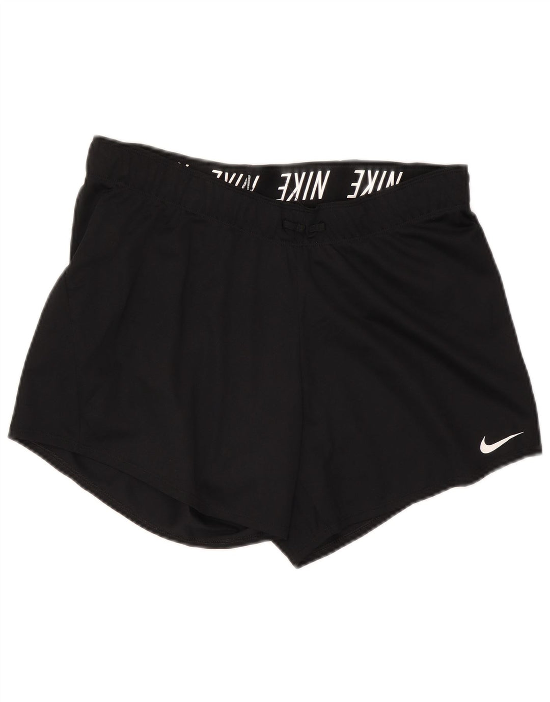 Nike Short de sport Dri Fit pour femme UK 14 Large Noir Polyester