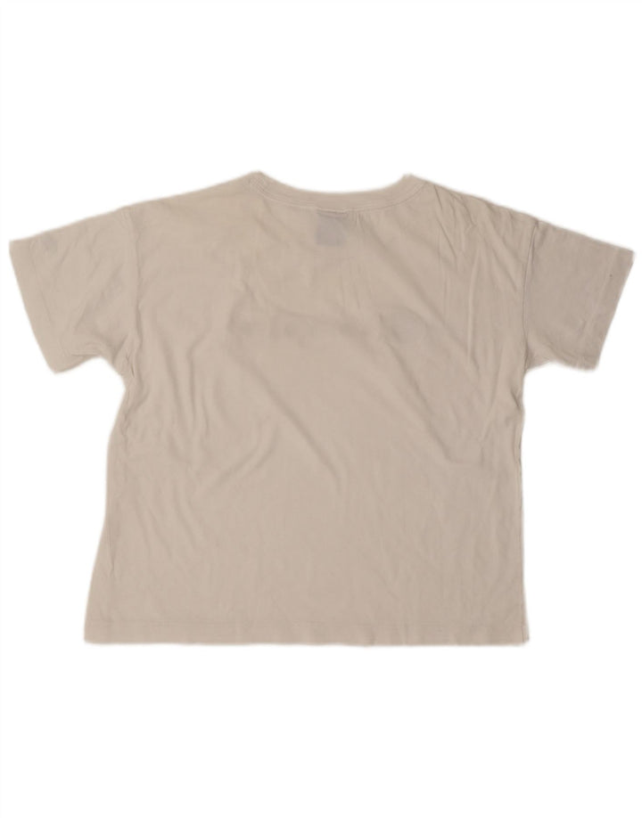 Champion T-shirt court graphique pour femme UK 14 Blanc moyen