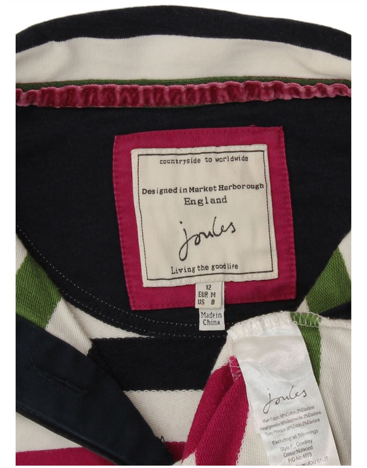 Joules Sweatshirt Jumper UK 12 Medium Multicolore Rayé Femme
