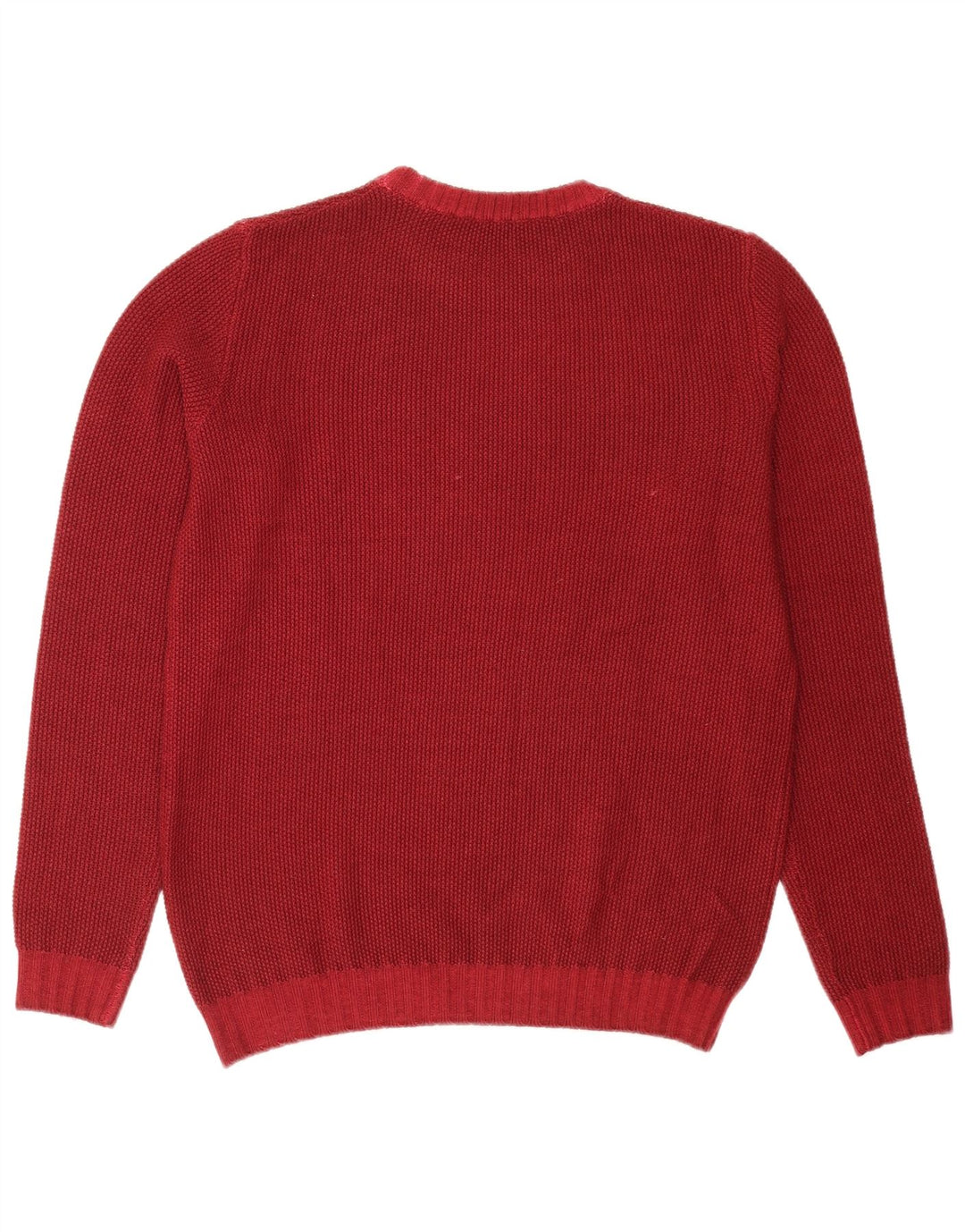 Trussardi Jeans Pull Col Ras Du Cou Rouge Moyen Homme